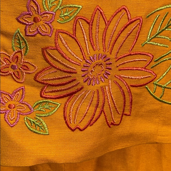 Address Maggy Linen  Embroidered Pants Outfit Sz 6 - Picture 2 of 5